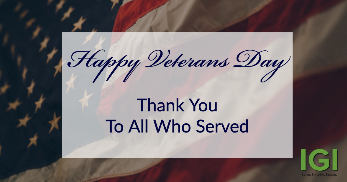 Recognizing Our Own on Veterans Day